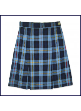 Plaid 2-Pleat Skirt