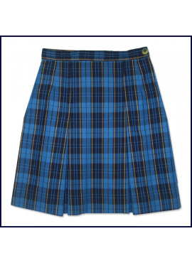 Plaid 2-Pleat Skirt