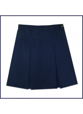 Navy 2-Pleat Skirt