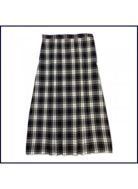 Flat Center Pleat Skirt: Longer Length