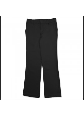 Black Girls Flat Front Slacks