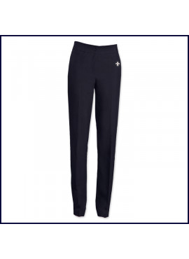 Ladies Tailored Slacks with Embroidered Fleur de Lis Logo