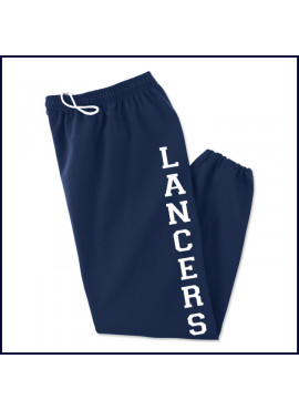 Fleece Sweatpants with Large Lancer Logo on Leg