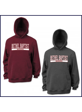 Hooded Pullover Sweatshirt with Large BBS Logo