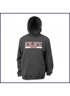 Hooded Pullover Sweatshirt with Large Collegiate Logo