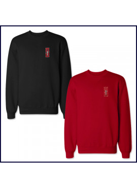 Crew Neck Sweatshirt with Embroidered Logo
