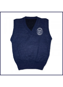 Sweater Vest with Embroidered Crest Logo
