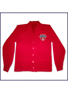 Cardigan Sweater with Fiberlok Logo