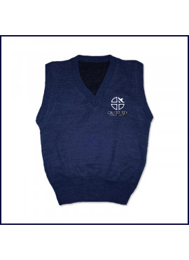 Sweater Vest with Embroidered Logo