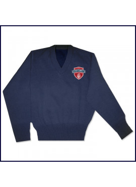 V-Neck Pullover Sweater with Fiberlok Logo