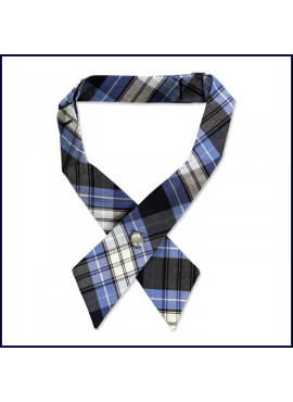 Plaid Continental Cross-Over Tie
