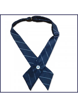 Striped Continental Cross-Over Tie