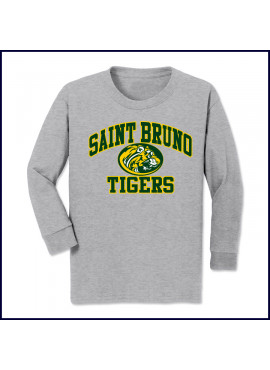 PE T-Shirt: Long Sleeve with Large Tiger Logo