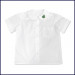 Round Collar Blouse: Short Sleeve with Pyx Logo on Collar