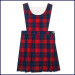 Bib Top Jumper with Flat Center Pleat Skirt