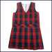 V-Neck Shift Jumper with 2-Pleat Skirt & Bias Waistband