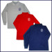 Unisex Mesh Polo Shirt: Long Sleeve with Embroidered Logo