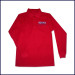 Red Classic Mesh Polo Shirt: Long Sleeve with SBS Saints Embroidered Logo