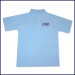 Blue Classic Mesh Polo Shirt: Short Sleeve with SBS Saints Embroidered Logo
