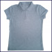 Grey Girls Mesh Polo Shirt: Short Sleeve