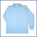 Light Blue Classic Mesh Polo Shirt: Long Sleeve
