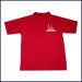 Classic Mesh Polo Shirt: Short Sleeve with School Logo