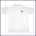 White Classic Mesh Polo Shirt: Short Sleeve with Embroidered Logo