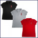 Girls Mesh Polo Shirt: Short Sleeve with Embroidered Logo