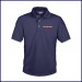 Navy Performance Polo Shirt: Short Sleeve with Embroidered Logo
