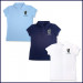 Girls Mesh Polo Shirt: Short Sleeve with Embroidered Logo