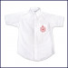 Oxford Shirt: Short Sleeve with Crest Logo on Pocket