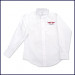 Oxford Shirt: Long Sleeve with School Logo Above Pocket