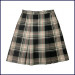 Plaid 2-Pleat Skirt