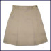 Khaki 2-Pleat Skirt