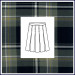 Plaid Stitched Down Box Pleat Skirt