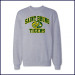 Crew Neck Sweatshirt with Large Tiger Logo