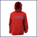 Hooded Pullover Sweatshirt with Large Fiberlok Logo Across Chest