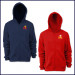 Zip Front Hooded Sweatshirt with Embroidered Logo