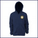 Zip Front Hooded Sweatshirt with School Logo