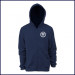 Hooded Zip Front Sweatshirt with School Logo