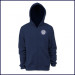 Zip Front Hooded Sweatshirt with School Logo