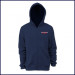Zip Front Hooded Sweatshirt with School Logo
