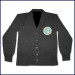 Cardigan Sweater with School Emblem