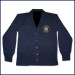 Cardigan Sweater with School Emblem