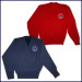 V-Neck Pullover Sweater with Embroidered Logo