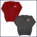 V-Neck Pullover Sweater with MD Embroidered Logo
